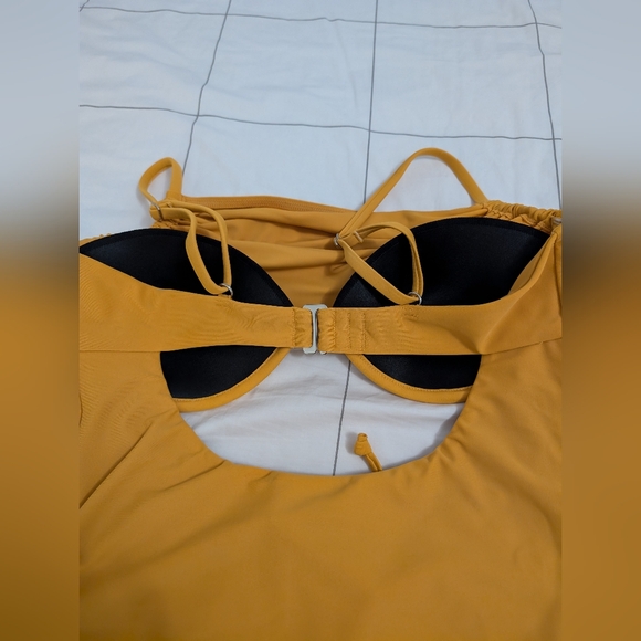 Andrea Iyamah Tiaca One-piece Swimsuit Cut-out Sunshine Yellow size M - Picture 7 of 11